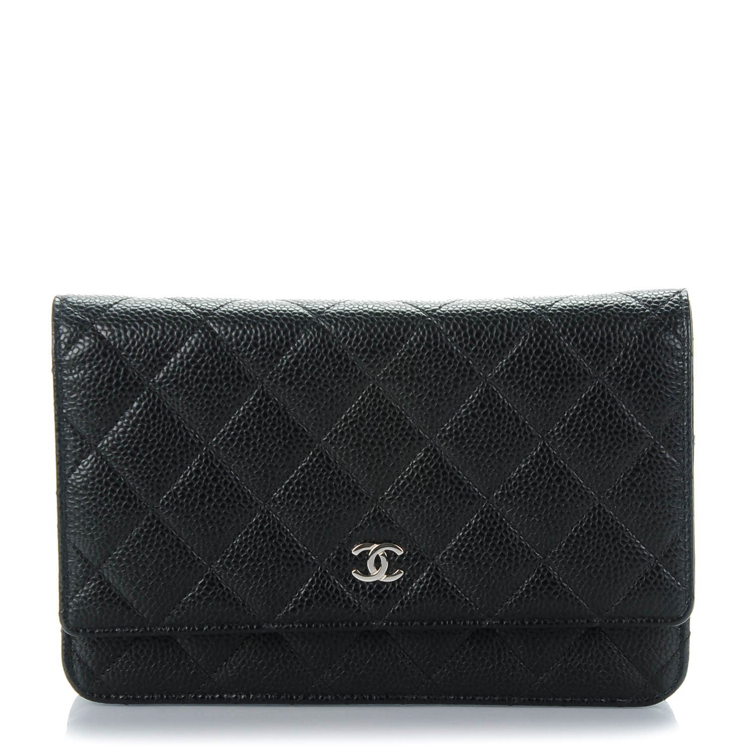 Chanel Caviar Quilted Wallet On Chain WOC Black 1 of 8