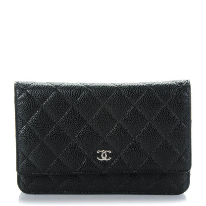 Chanel Caviar Quilted Wallet On Chain WOC Black 1 of 8