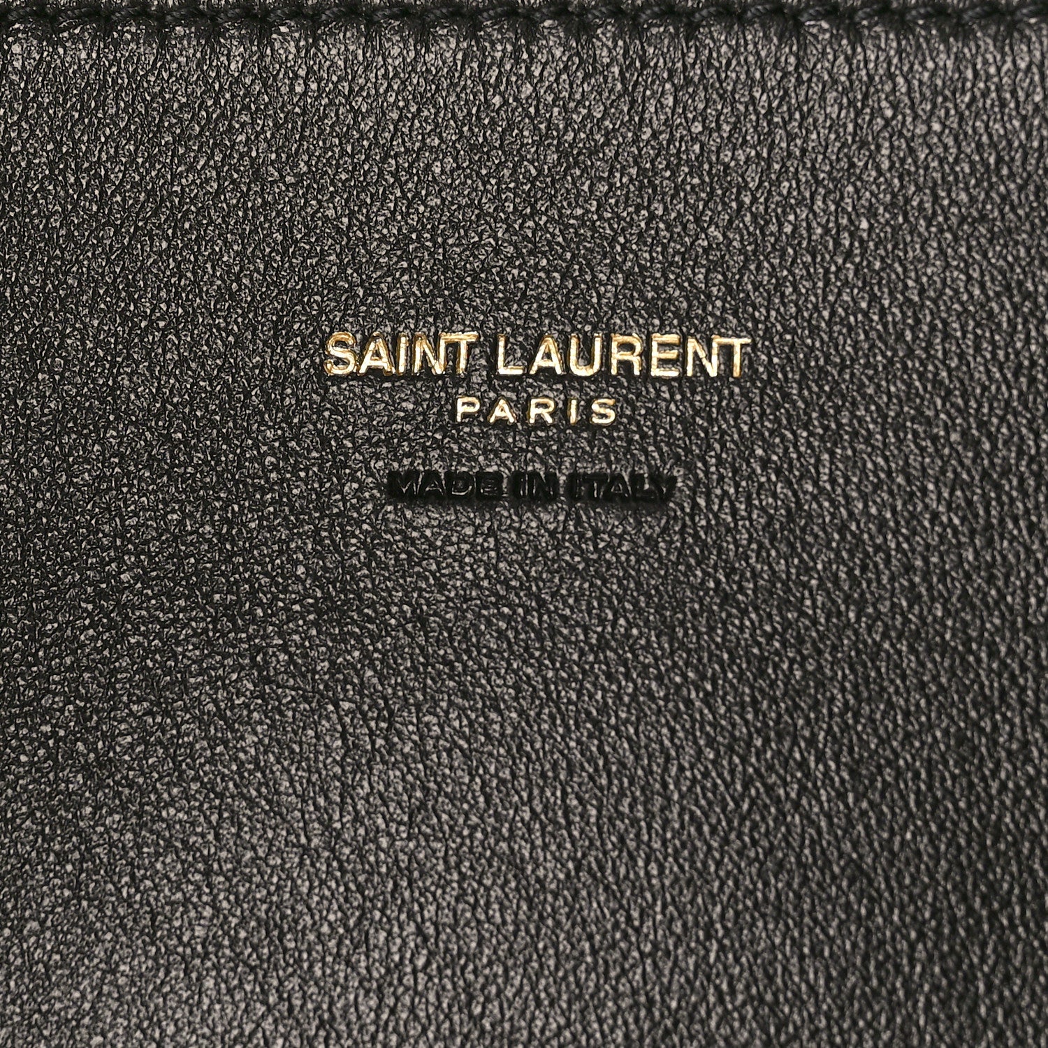 Saint Laurent Lambskin Paris VII Pouch Black 6 of 10