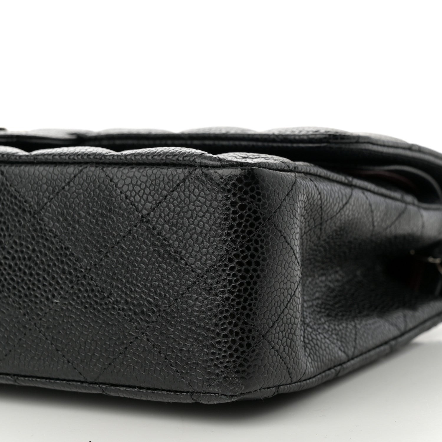 Chanel Caviar Quilted Medium Double Flap Black 10 of 12