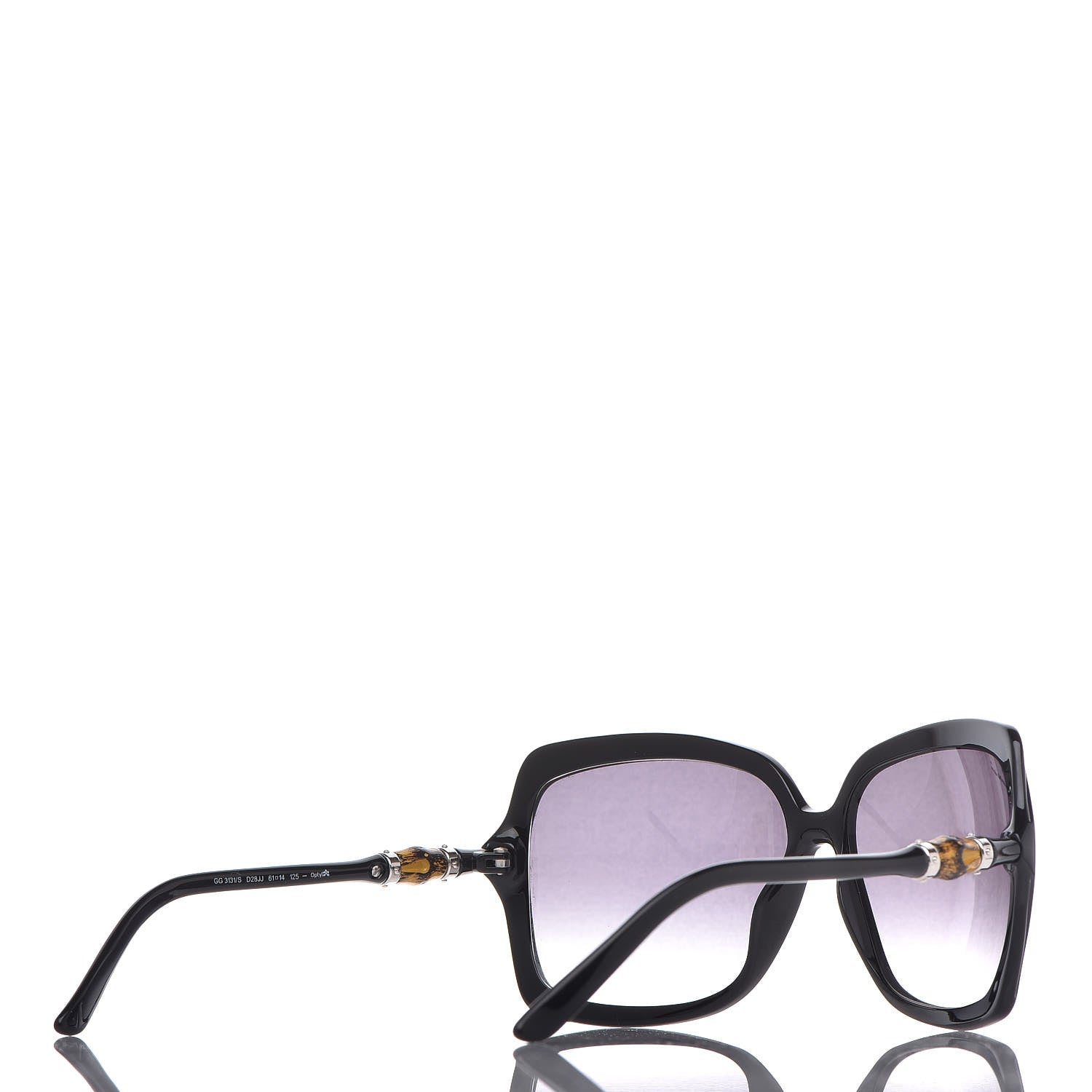 Gucci Oversized Bamboo Sunglasses 3131/S Black 4 of 8