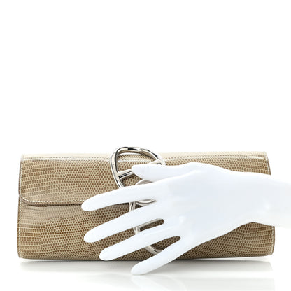 Hermes Lizard Egee Clutch Ficelle 2 of 10