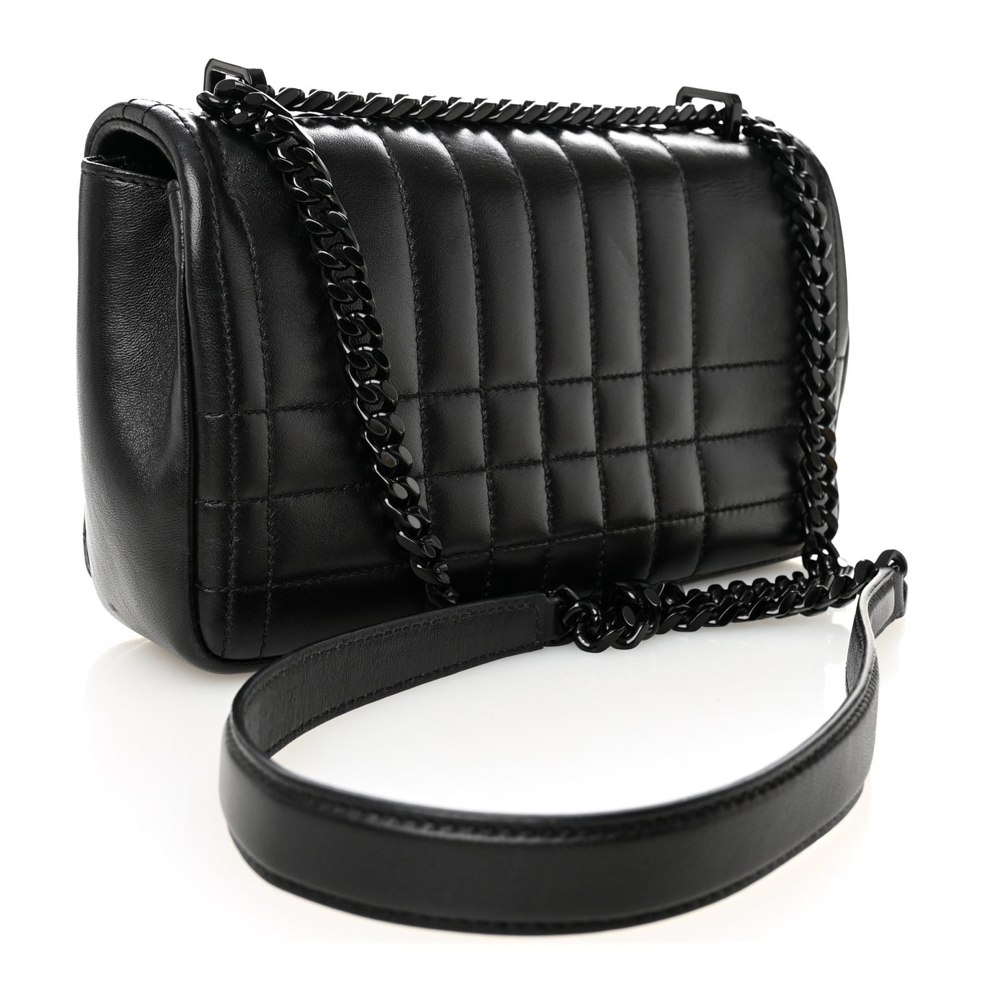 Lambskin Quilted Small Lola Bag Black