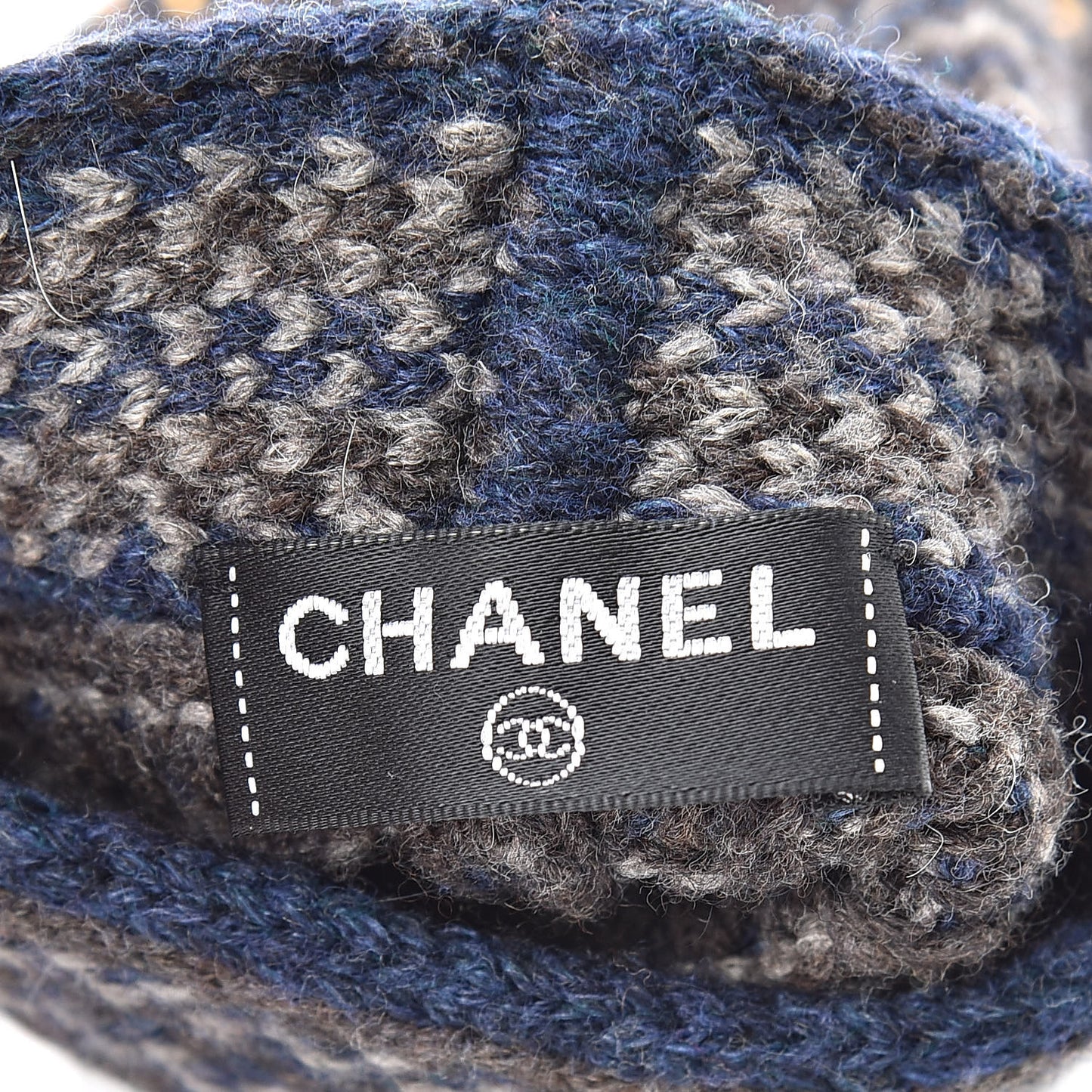 Wool Linen Crystal CC Fingerless Gloves Multicolor