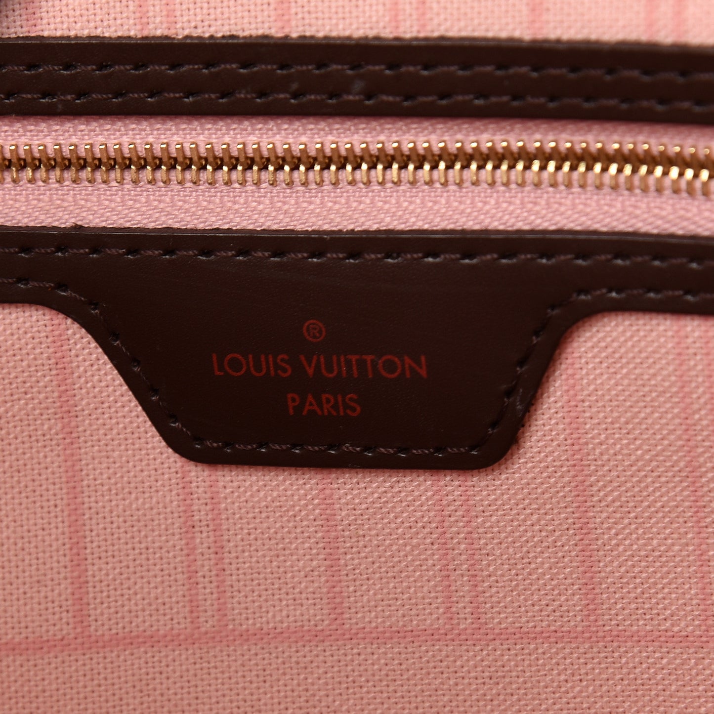 Damier Ebene Neo Neverfull MM Rose Ballerine