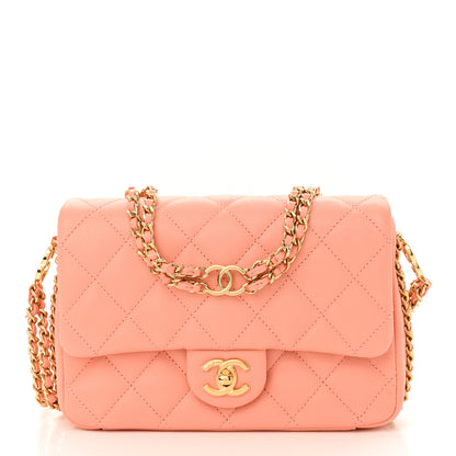Chanel Caviar Quilted Mini CC You Flap Light Orange 1 of 11