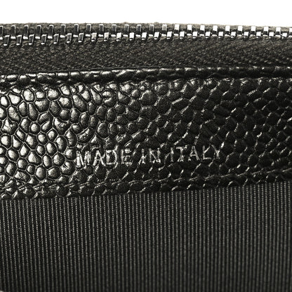 Chanel Metallic Caviar Quilted Small Clutch With Chain Dark Grey 7 of 10