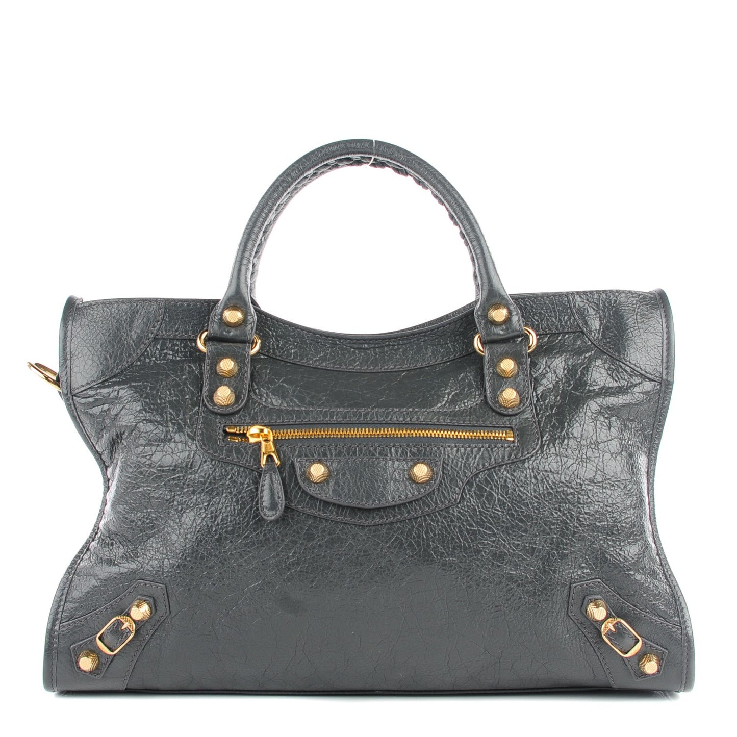 Agneau Giant 12 Gold Hardware City Gris Fossile