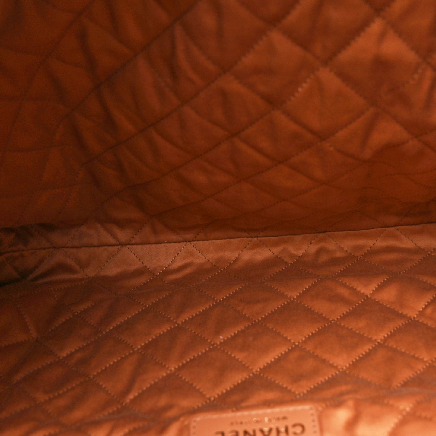 Shiny Calfskin Quilted Chanel 22 Brown