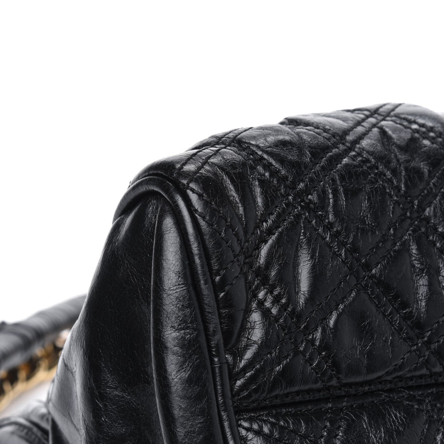Calfskin Quilted Julianne Shoulder Bag Black