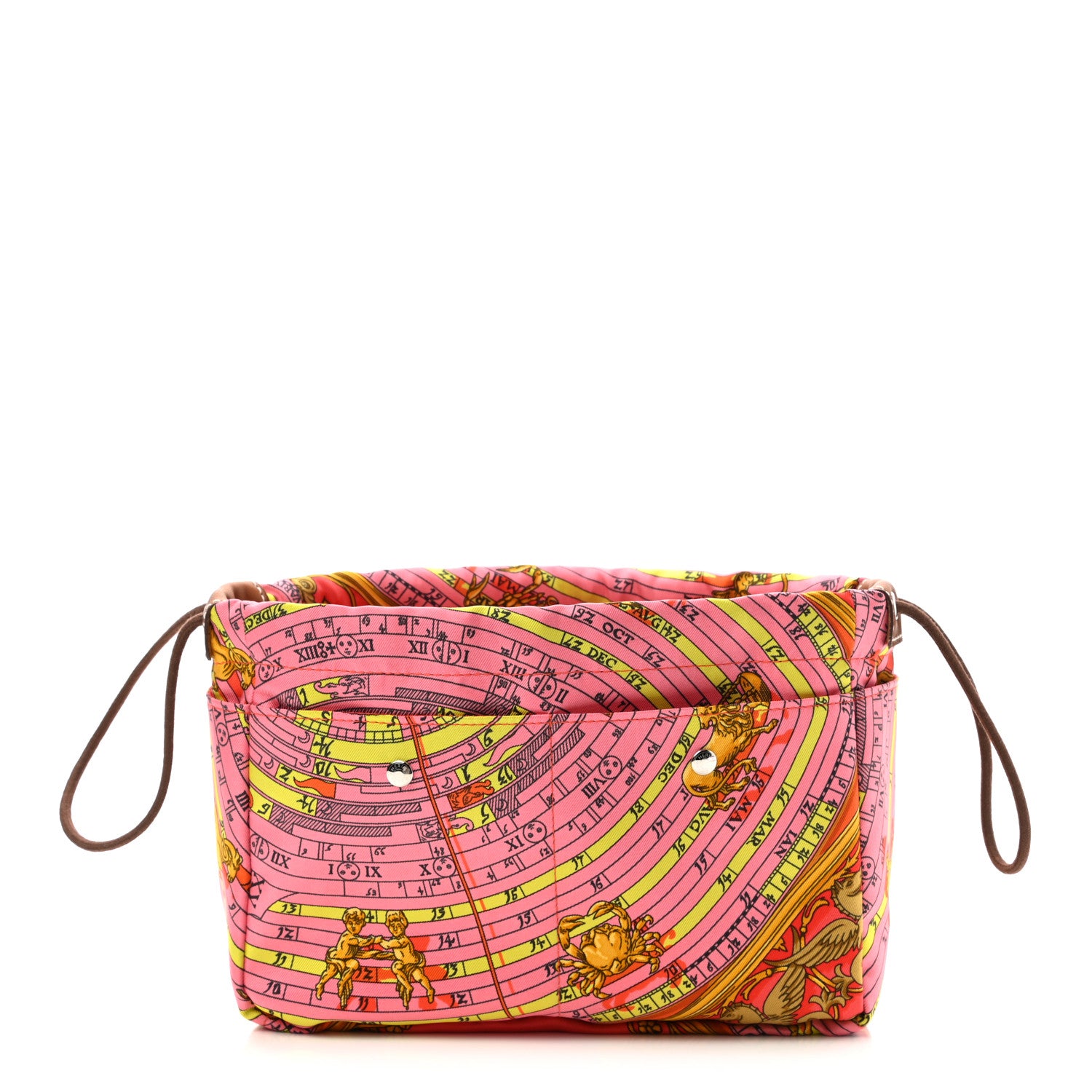 Hermes Silk Barenia Astrologie Fourbi 20 PM Pouch Pink Fauve 1 of 6