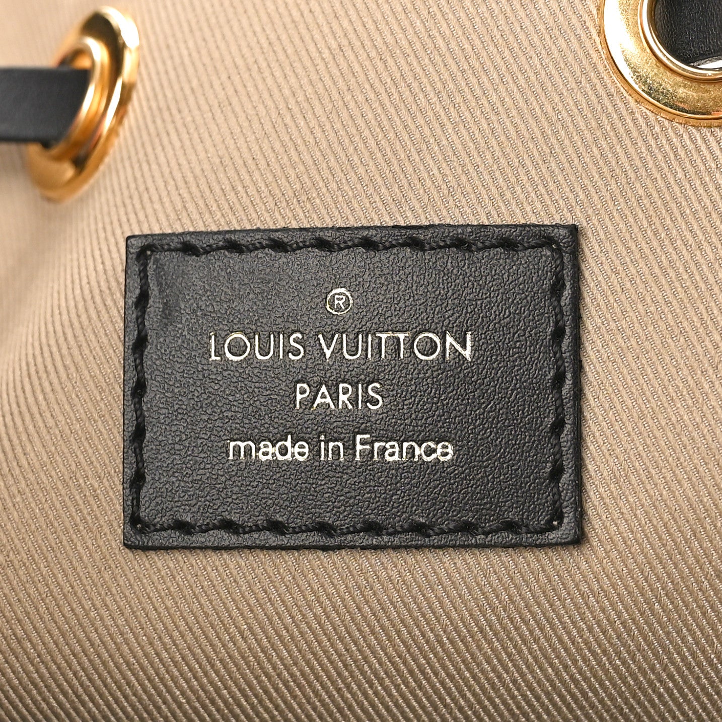Louis Vuitton Cotton Monogram Embroidered Neonoe MM Beige Black 6 of 8