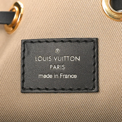 Louis Vuitton Cotton Monogram Embroidered Neonoe MM Beige Black 6 of 8