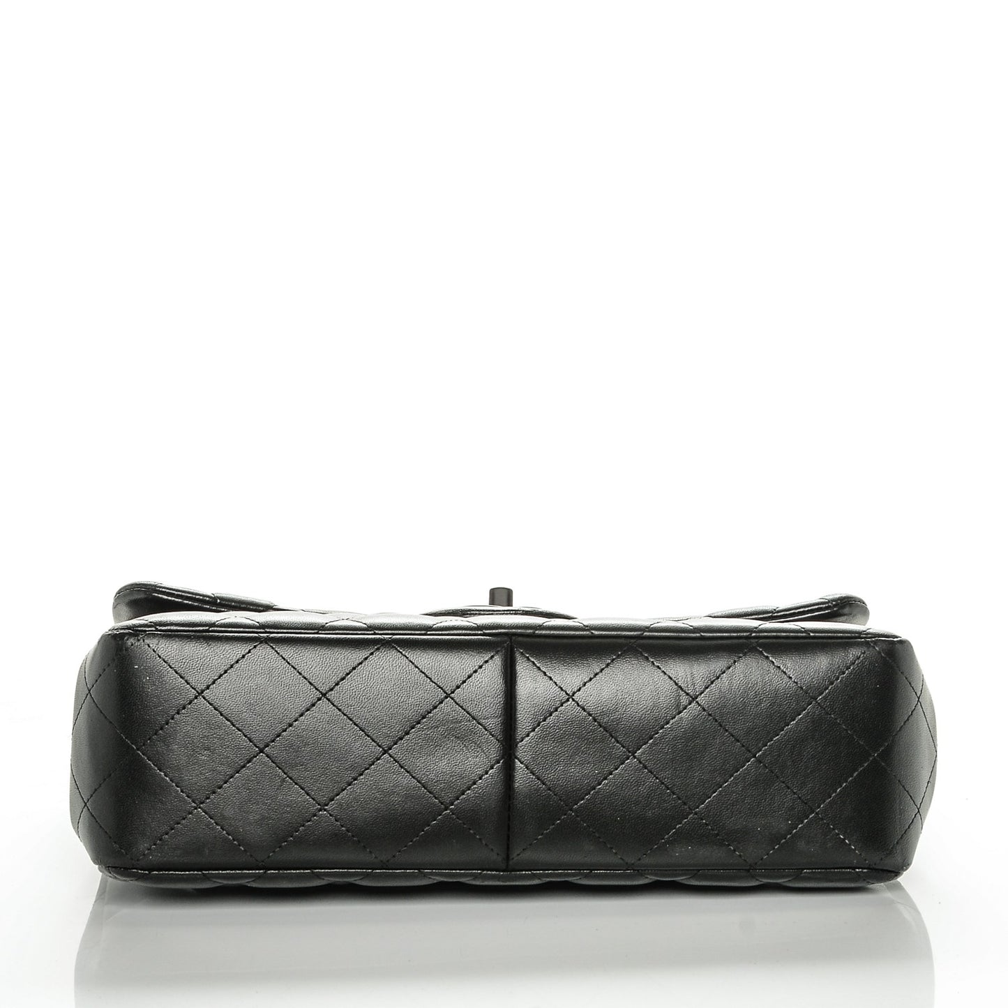 Lambskin Quilted Jumbo Double Flap So Black