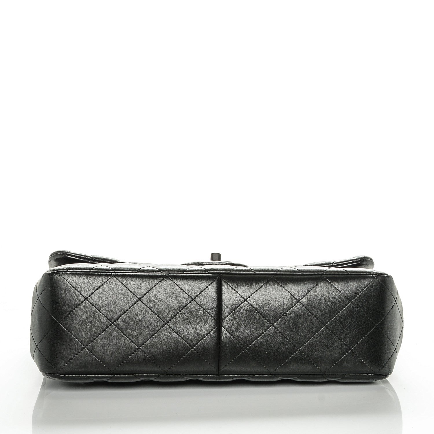 Chanel Lambskin Quilted Jumbo Double Flap So Black 5 of 12