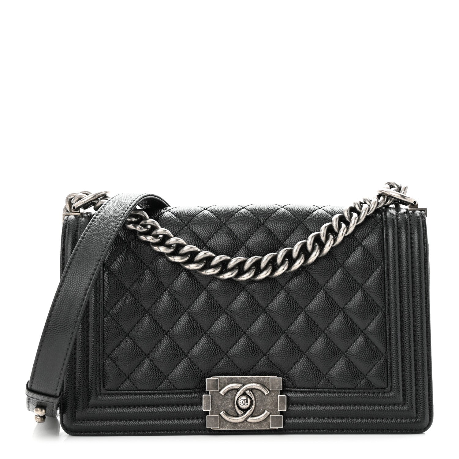 Chanel Caviar Quilted Medium Boy Flap Black 1 of 11