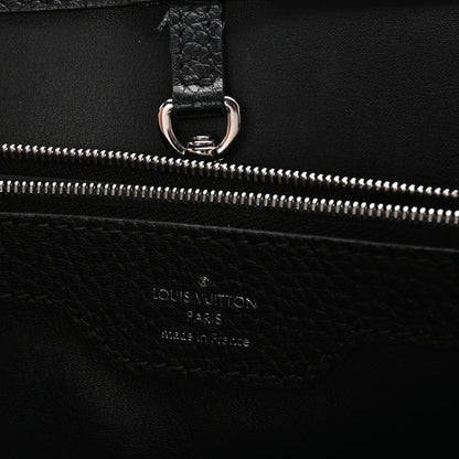 Louis Vuitton Taurillon Snakeskin Capucines MM Black 6 of 11