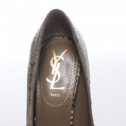 Saint Laurent Tribtoo Python 105 Pumps 36 Taupe 7 of 8