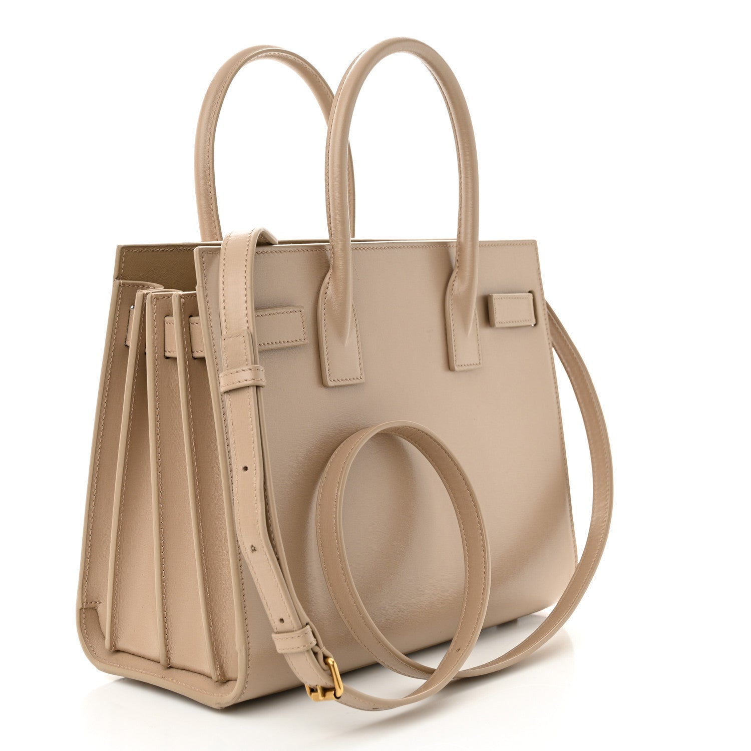Saint Laurent Calfskin Baby Sac De Jour Dark Beige 3 of 10