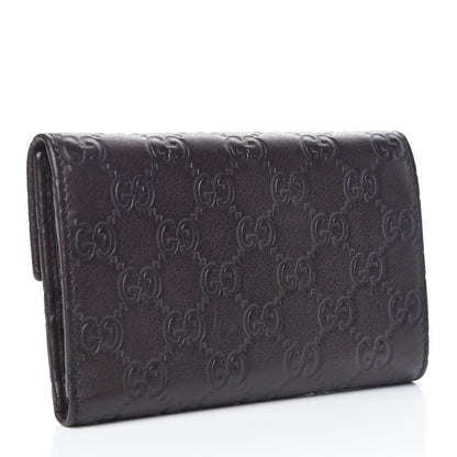 Gucci Guccissima Continental Flap Wallet Dark Brown 3 of 8