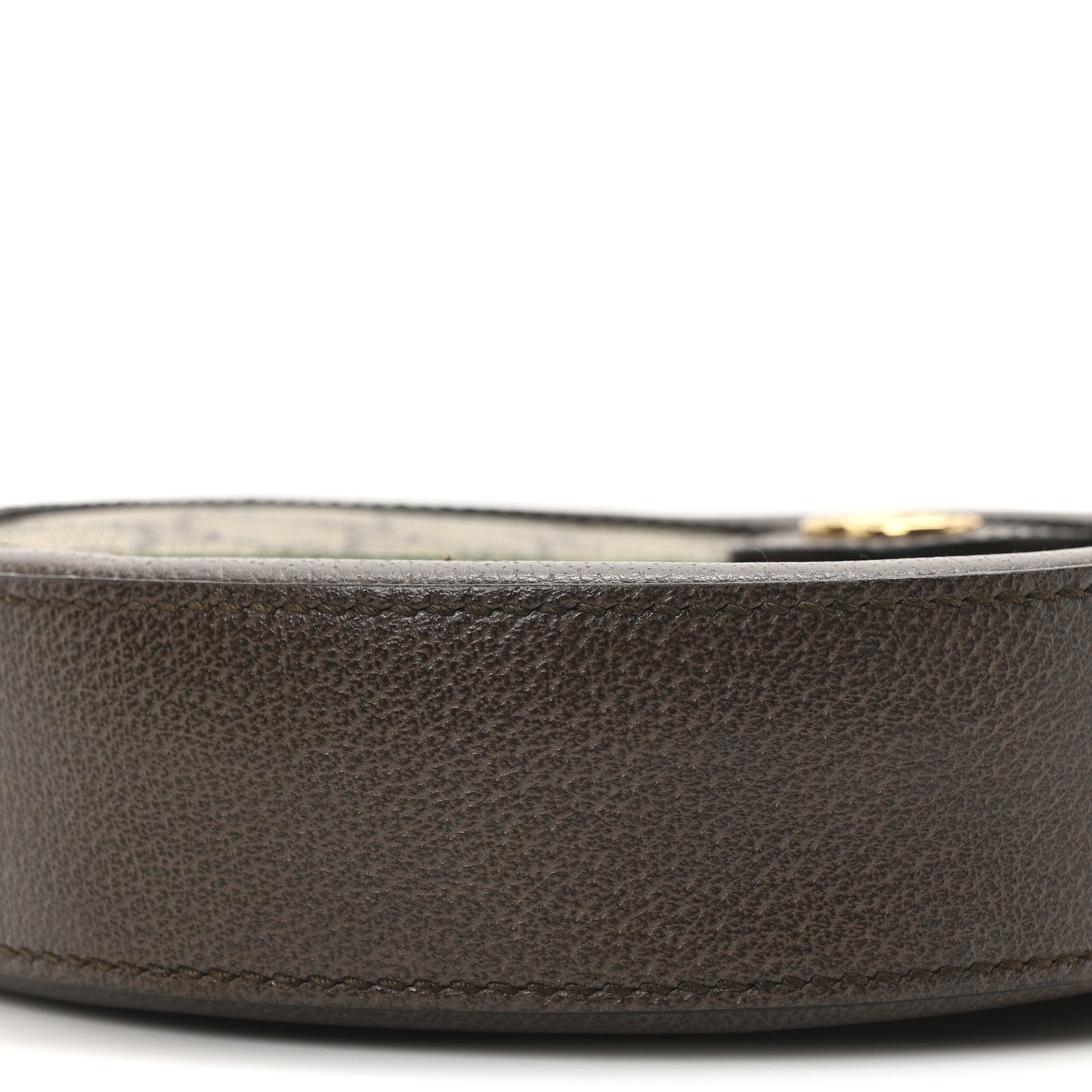 GG Supreme Monogram Web Mini Ophidia Round Shoulder Bag Brown