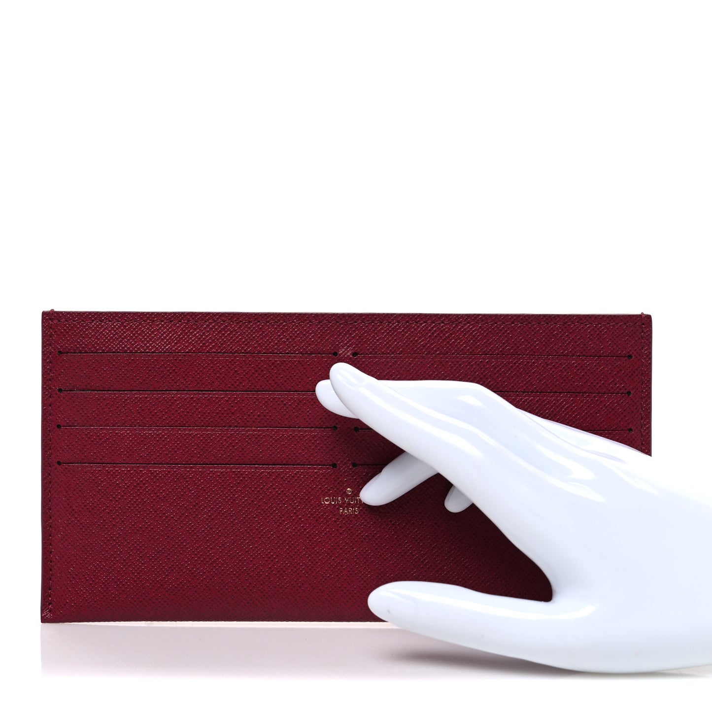 Calfskin Felicie Card Holder Insert Fuchsia