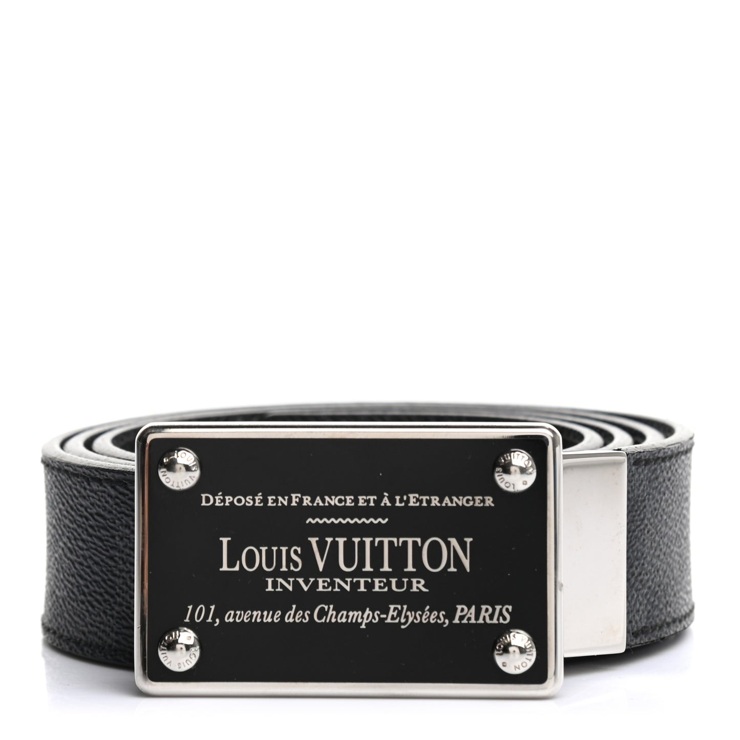 Damier Graphite 35mm LV Inventeur Reversible Belt 100 40