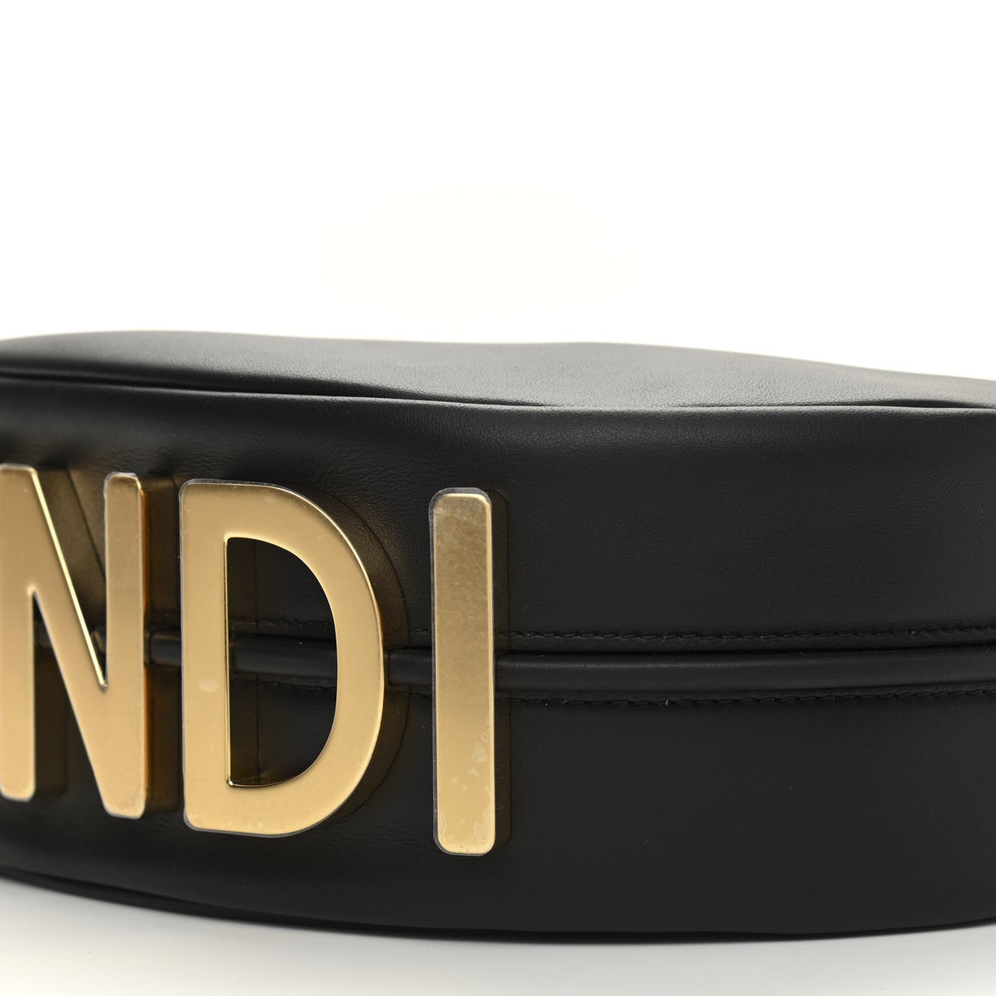 Vitello Grace Matte Small Fendigraphy Hobo Bag Black