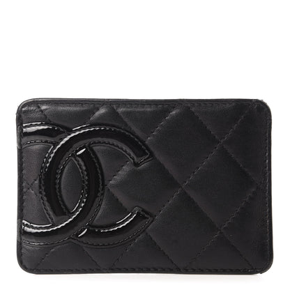Chanel Calfskin Quilted Cambon Card Holder Black 1 of 8