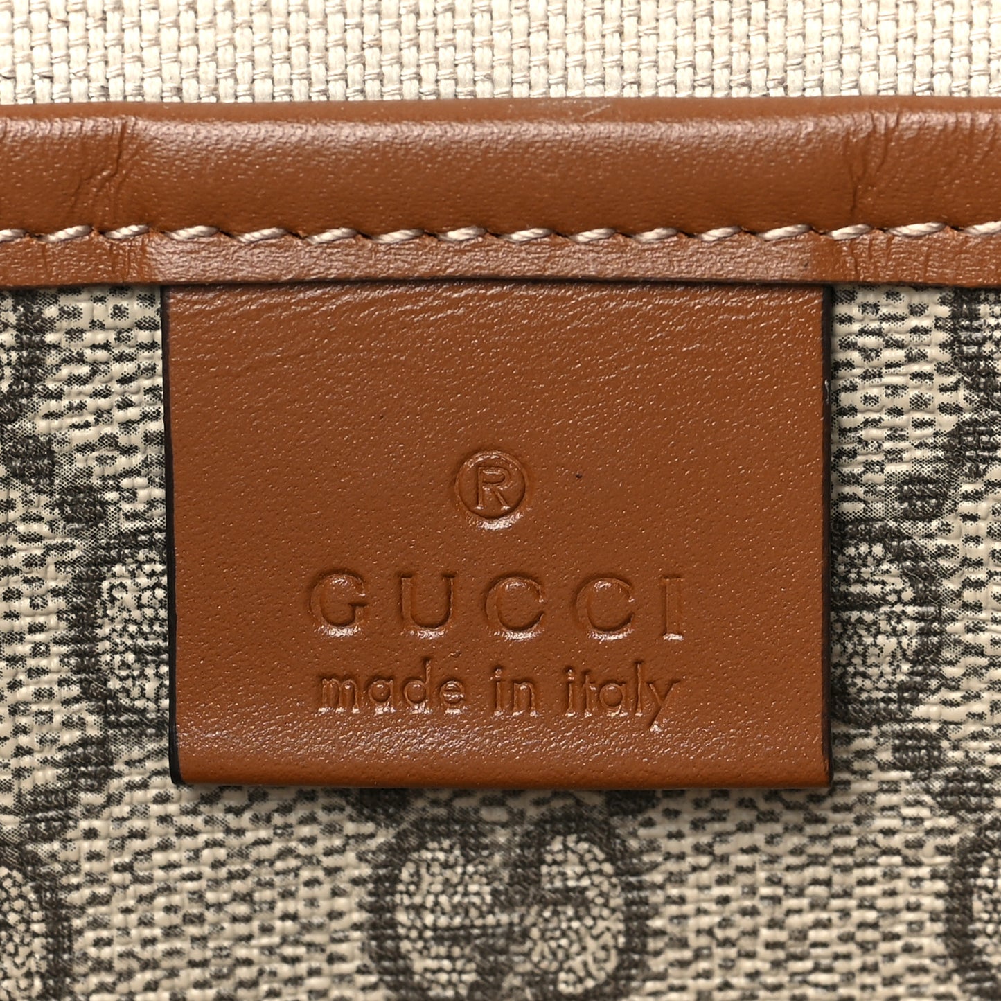 GG Plus Monogram Medium Signature Web Loop Tote Brown