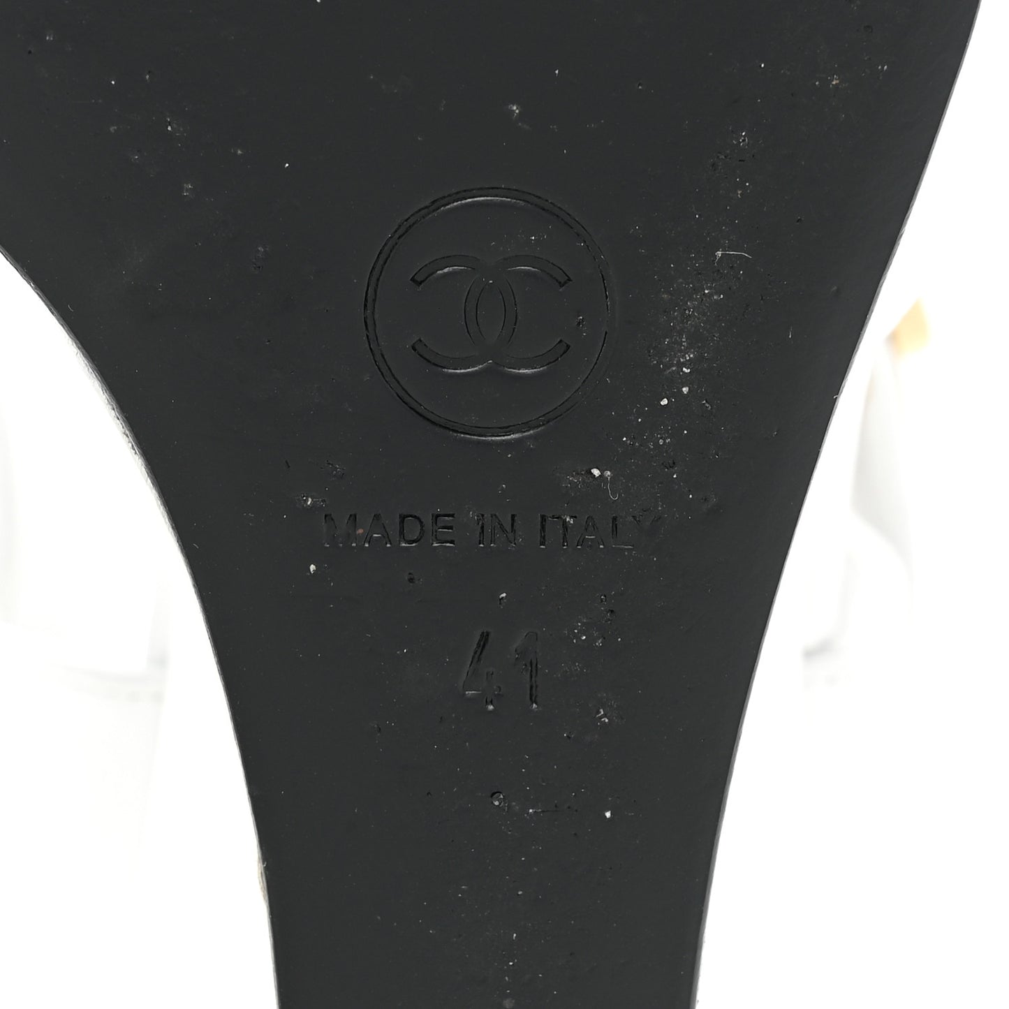 Lambskin Patent Cap Toe Mary Jane Wedge Pumps 41 White Black