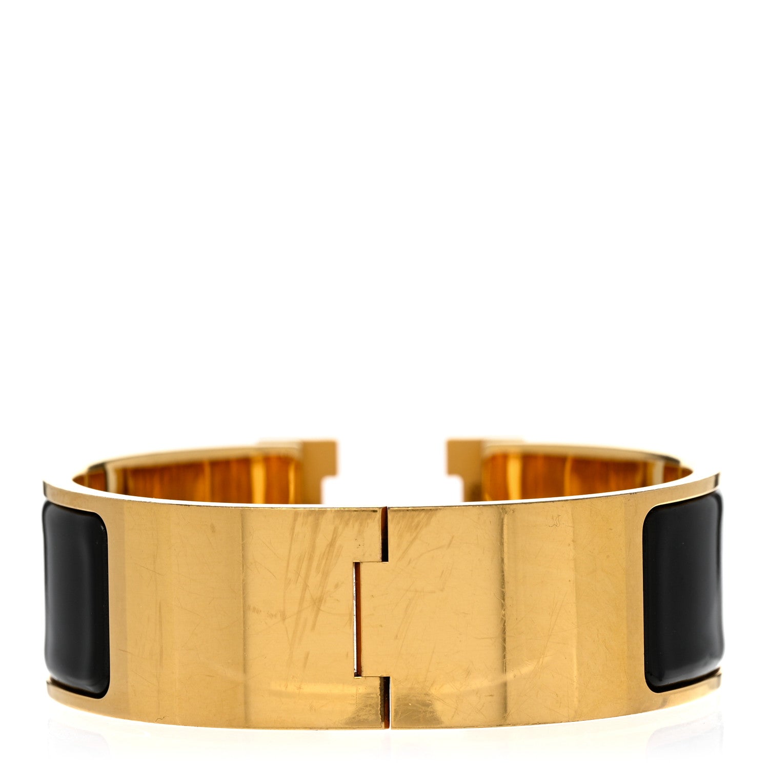 Hermes Enamel Wide Clic Clac H Bracelet PM Black 3 of 4