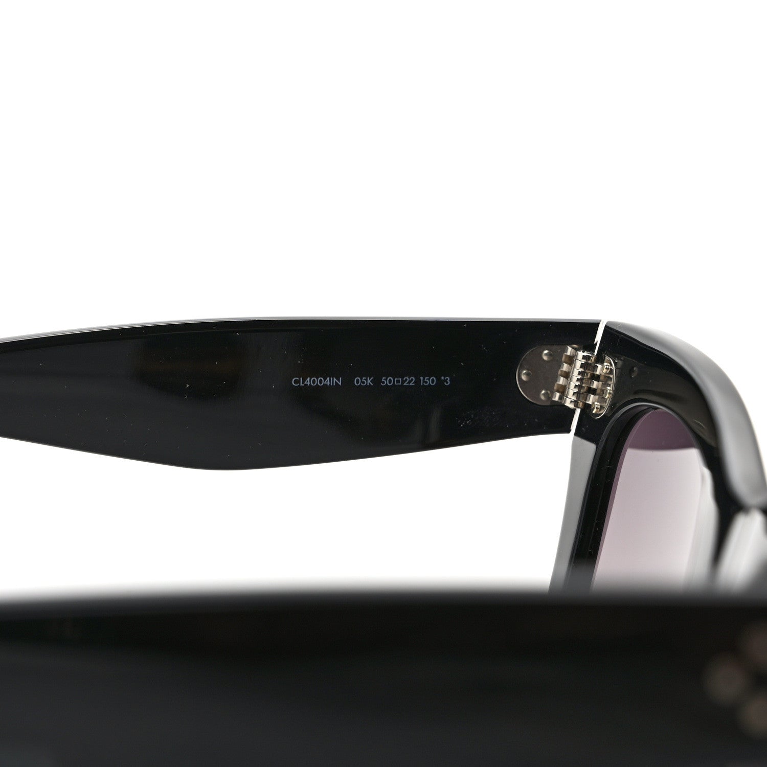 Celine Polarized Acetate Sunglasses CL4004IN Black Havana 6 of 7