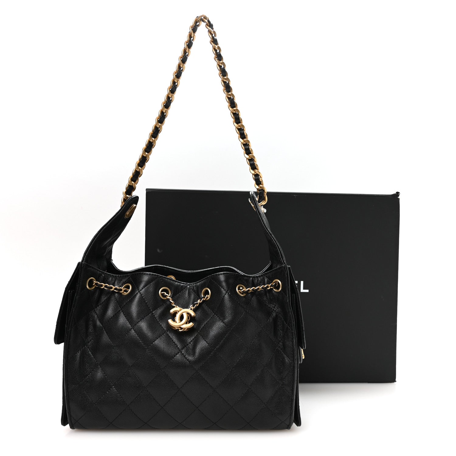 Chanel Caviar Quilted Small Chanel 25 Handbag Black 11 of 11