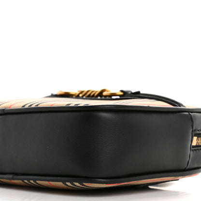 Burberry Smooth Calfskin 1983 Knight Check Link Bum Bag Black 10 of 10