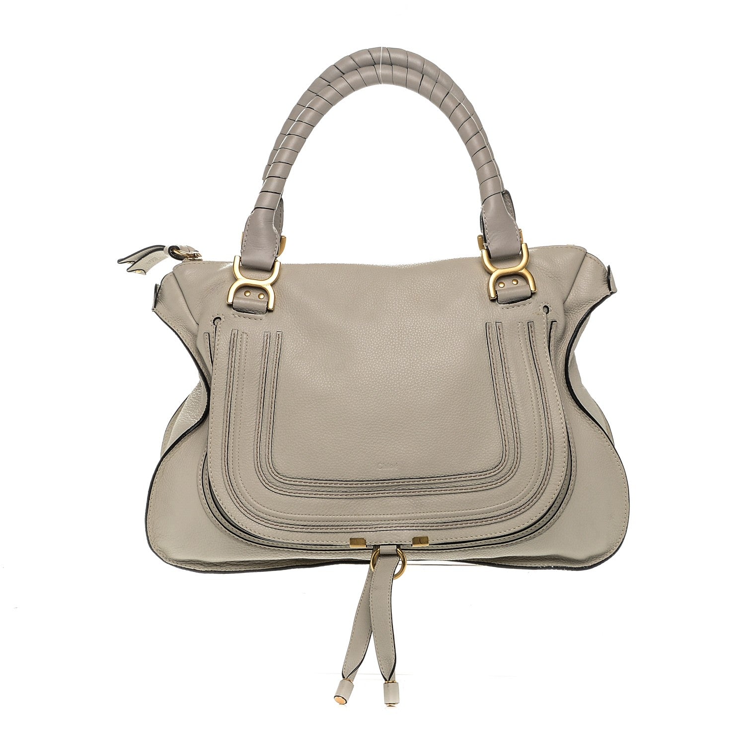 Chloe Calfskin Large Marcie Satchel Dove 1 of 10