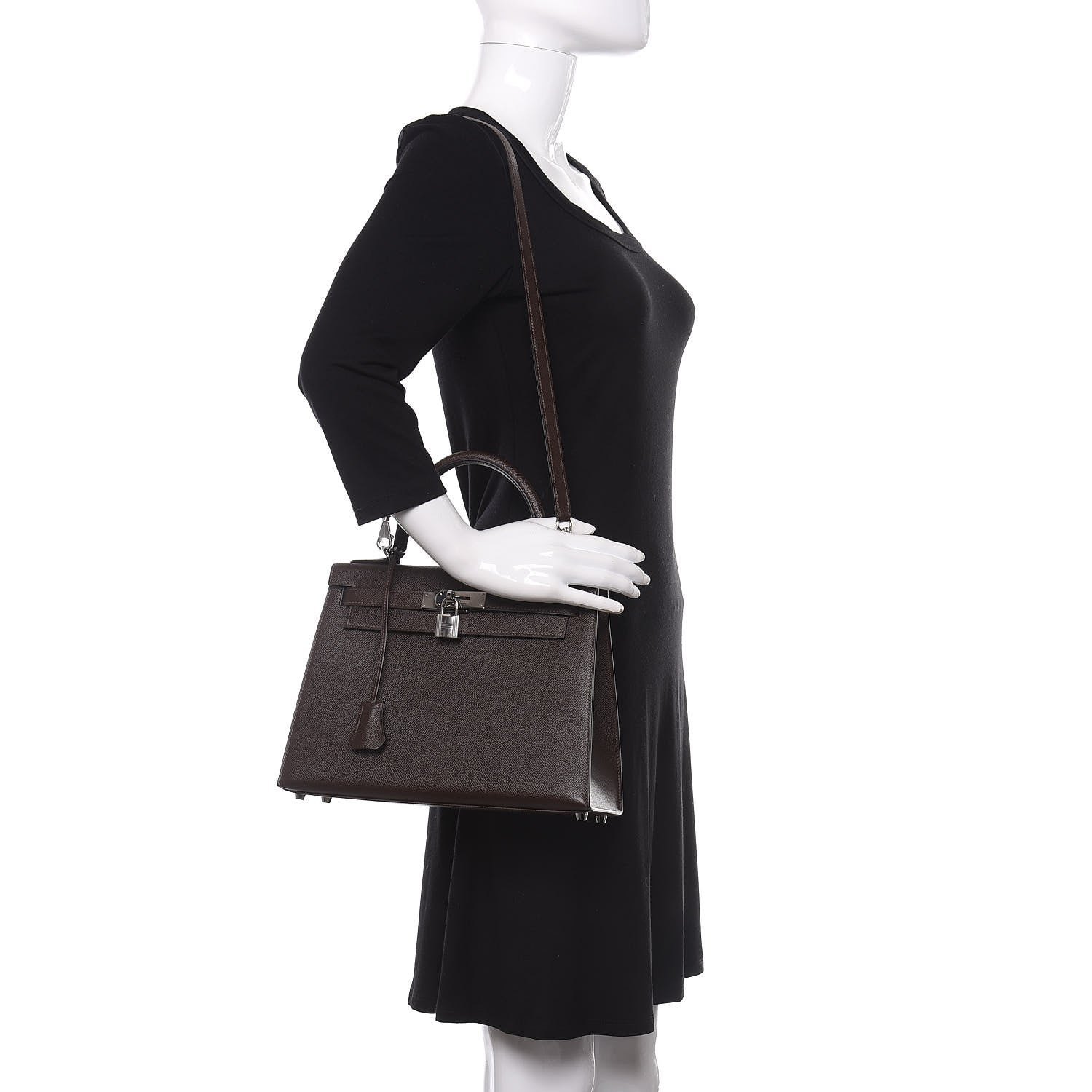 Hermes Epsom Kelly Sellier 28 Chocolate 2 of 11