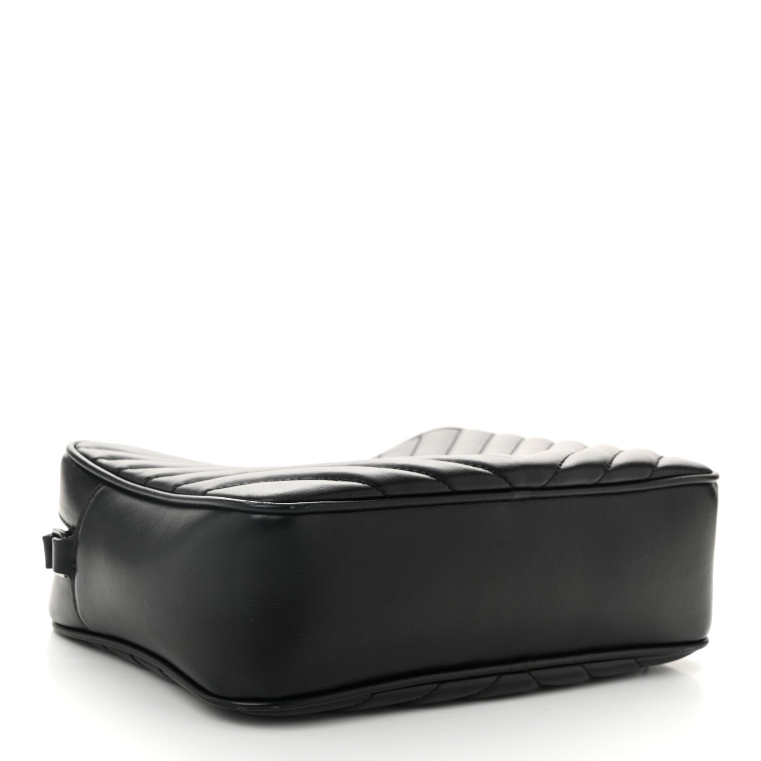 Saint Laurent Calfskin Matelasse Monogram Monochrome Lou Camera Bag Black 4 of 13