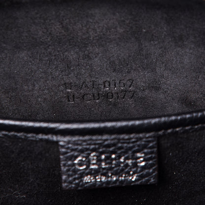 Celine Drummed Calfskin Nano Luggage Black 7 of 12
