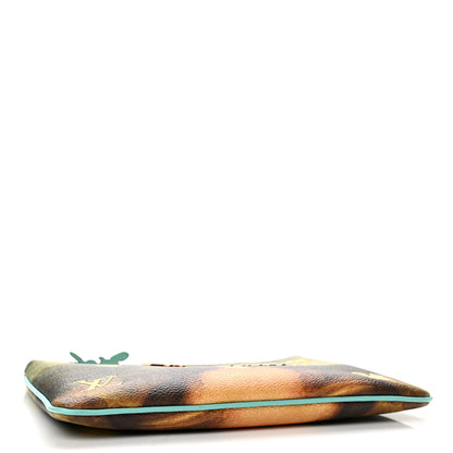 Louis Vuitton Masters Da Vinci Pochette Clutch Vert D'eau 4 of 8