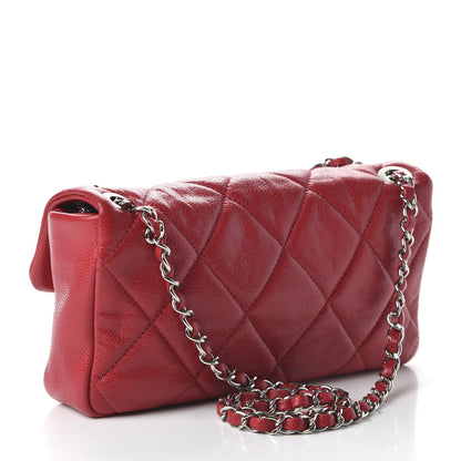 Chanel Glazed Caviar Quilted Small Nature Flap Bag Red 3 of 11