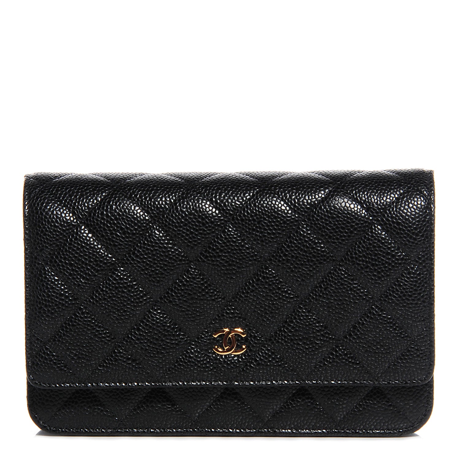 Chanel Caviar Quilted Wallet On Chain WOC Black 1 of 7