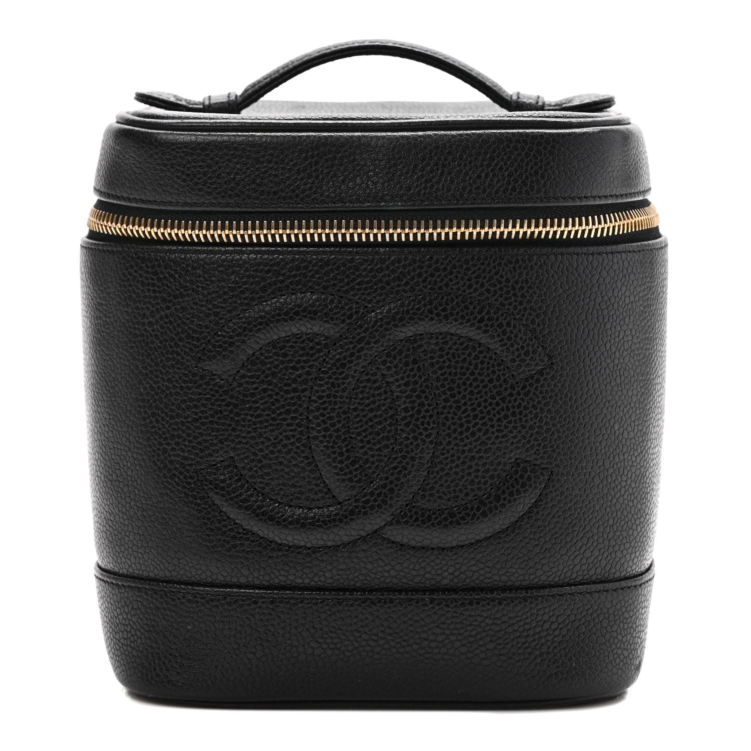 Chanel Caviar Vanity Cosmetic Case Black 1 of 9