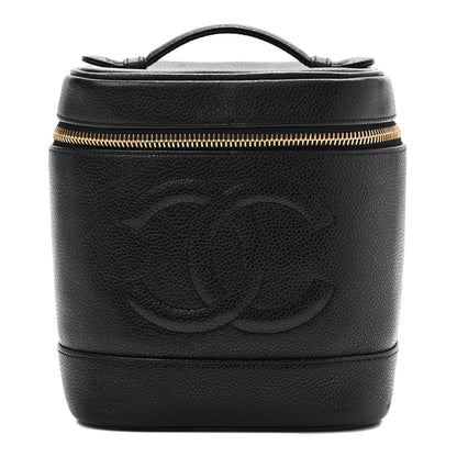 Chanel Caviar Vanity Cosmetic Case Black 1 of 9