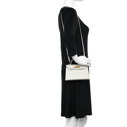 Hermes Chevre Mysore Mini Kelly Sellier 20 Mushroom 2 of 11