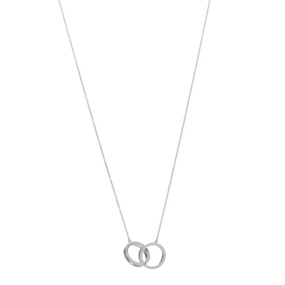 Tiffany Sterling Silver 1837 Interlocking Circles Pendant Necklace 1 of 3