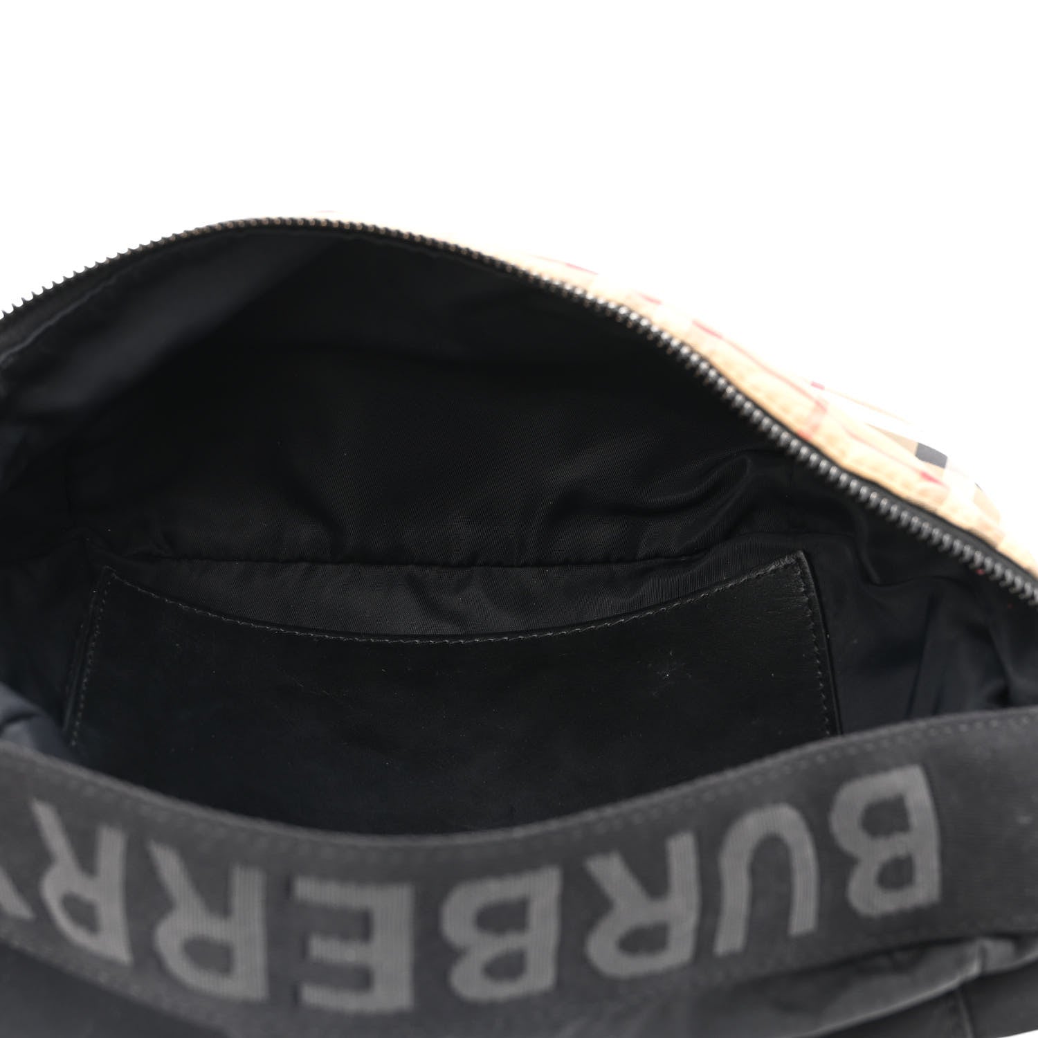 Burberry Nylon Vintage Check Sonny Bum Bag Archive Beige Black 4 of 10
