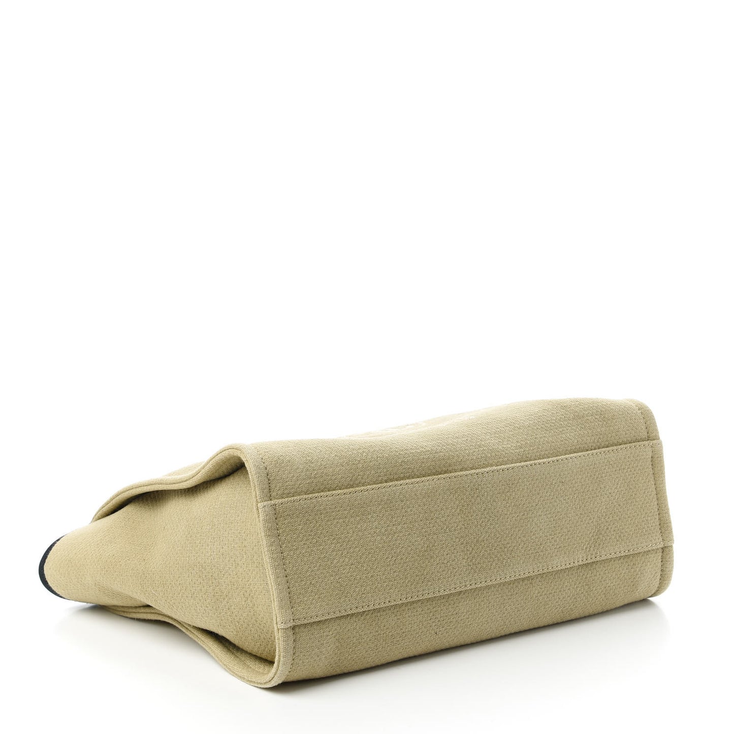 Canvas Small Deauville Tote Beige Black