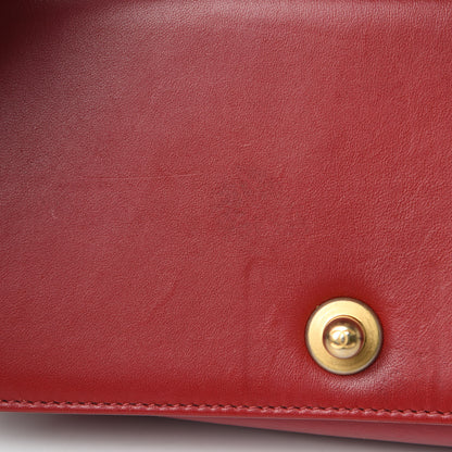 Chanel Lambskin Quilted Small Boy Flap Dark Red 13 of 16