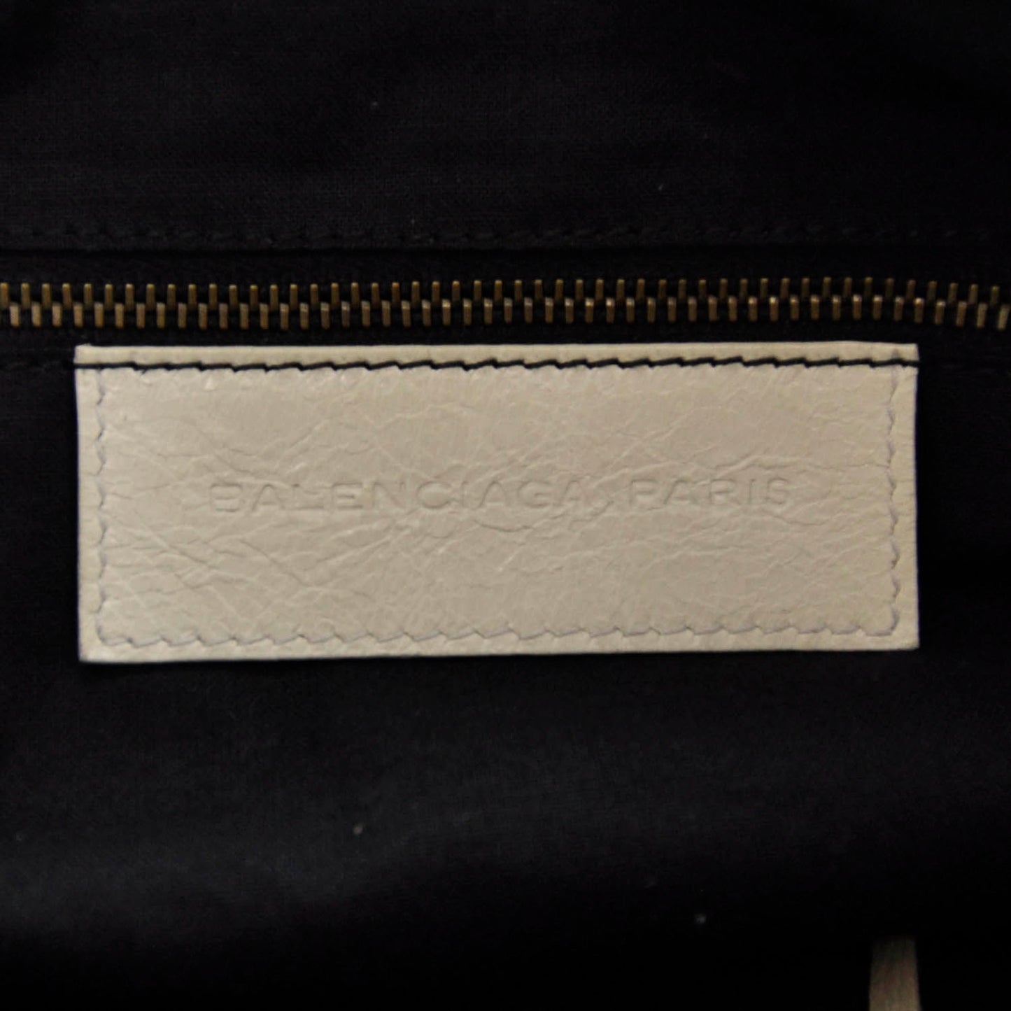 Chevre Classic Hardware Purse White